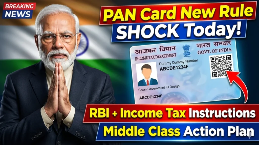 PAN Card New Rule Change Today